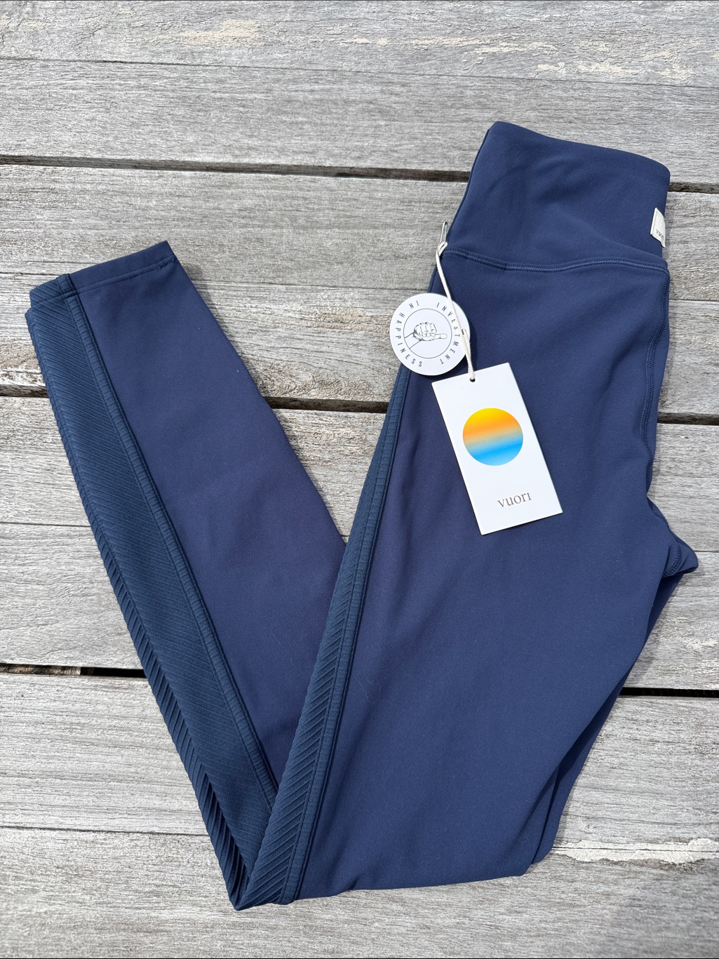 Nwt Vuori Skyline Legging In The Stunning Blue Coast Colorway Size Xs